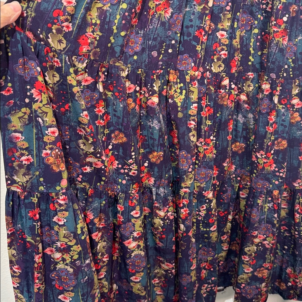 Natural Life Floral Halter Maxi Dress size Large - Picture 6 of 7